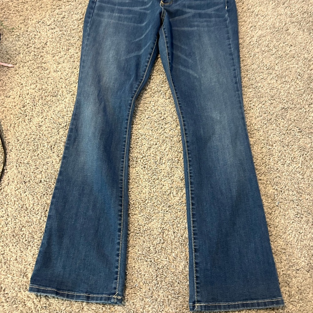 Blue Flare Wide Leg Jeans with Classic Style